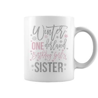 Sister Pink Winter Onederland 1St Birthday Snowflake Group Coffee Mug - Seseable