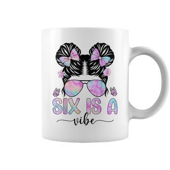 Six Is A Vibe 6 Year Old Girls 6Th Birthday Coffee Mug - Monsterry