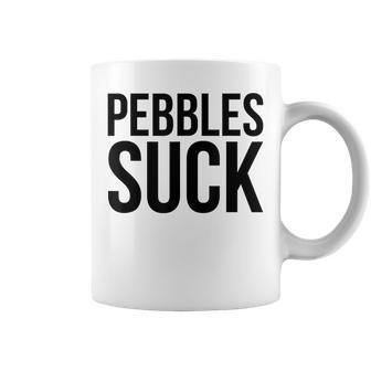 Skateboarding-Pebbles Suck Truck Wheels Coffee Mug - Monsterry