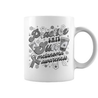 Skin Cancer Awareness Practice Safe Sun Melanoma Awareness Coffee Mug - Monsterry DE