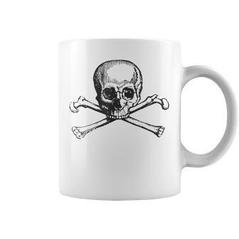 Skull And Cross Bones Coffee Mug - Monsterry