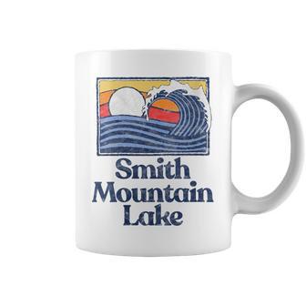 Smith Mountain Lake Retro Surfer Vintage Beach & Wave Coffee Mug - Monsterry