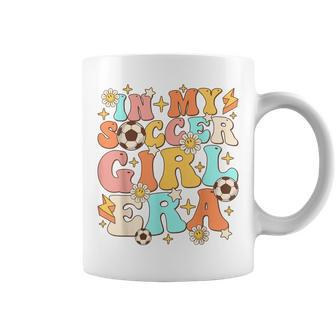 In My Soccer Girl Era Retro Sport Girl Groovy Soccer Cute Coffee Mug | Mazezy