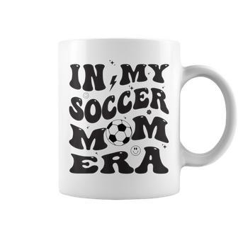In My Soccer Mom Era Groovy Coffee Mug - Seseable