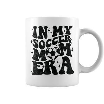 In My Soccer Mom Era Retro Soccer Mama Mother's Day Coffee Mug | Mazezy CA