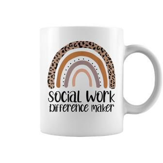 Social Work Difference Maker Msw Graduate Masters Therapist Coffee Mug - Monsterry CA