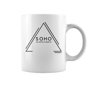 Soho Coordinates New York City Geometric Minimalist Coffee Mug - Monsterry DE