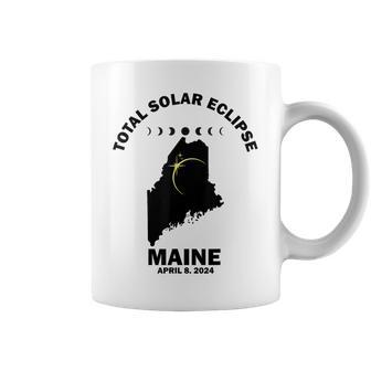 Solar Eclipse 2024 Maine Solar Eclipse Coffee Mug - Monsterry DE