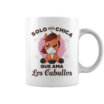 Solo Una Chica Que Ama Los Caballos Taza de café - Regaloses