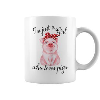 Solo Una Chica Que Ama A Los Cerdos Taza de café - Regaloses