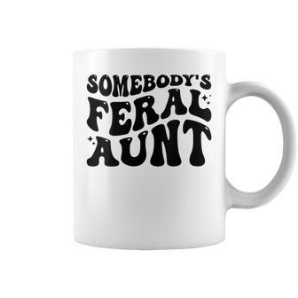 Somebody's Feral Aunt Groovy Coffee Mug - Monsterry CA