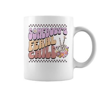 Somebody's Feral Child Toddler Girl And Boy Quotes Coffee Mug - Monsterry CA