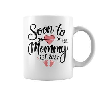 Soon To Be Mommy 2024 For Mom Pregnancy Announcement Coffee Mug - Thegiftio UK