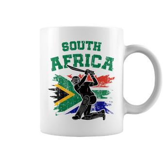South African Cricket 2024 South African Flag Cricket Fans Coffee Mug - Seseable