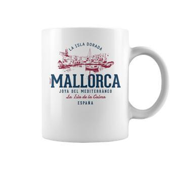Spain Retro Styled Vintage Mallorca Coffee Mug - Monsterry