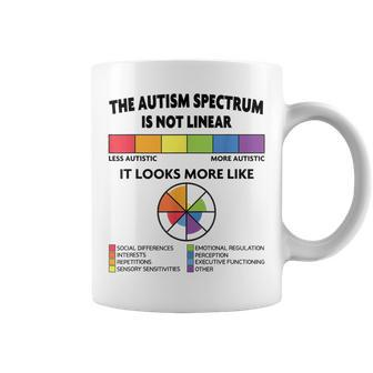 Spectrum Is Not Linear Autistic Pride Autism Awareness Month Coffee Mug | Mazezy DE
