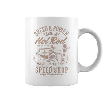 Speed & Power Gasoline Hot Rod Speed Shop Coffee Mug - Monsterry AU