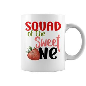 Squad The Sweet One Strawberry Birthday Family Party Coffee Mug - Thegiftio UK