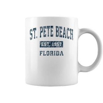 St Pete Beach Florida Fl Vintage Sports Navy Print Coffee Mug - Monsterry DE