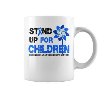Stand-Up For Children Child Abuse Prevention Awareness Month Coffee Mug - Monsterry