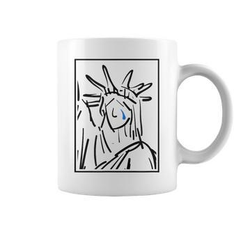 Statue Of Liberty Crying Coffee Mug - Monsterry CA