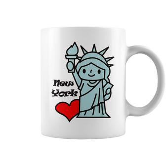 Statue Of Liberty I Love New York Coffee Mug - Monsterry
