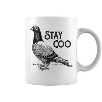 Stay Coo Bird Birding Cool Pigeons Coffee Mug - Monsterry