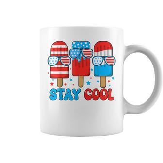 Stay Cool 4Th July Popsicle Usa Flag Boy Toddler Coffee Mug - Monsterry CA