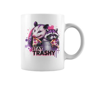 Stay Trashy Raccoon Animal For Women Coffee Mug - Monsterry CA