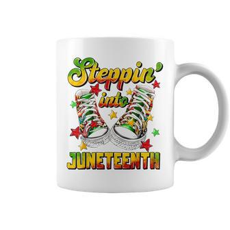 Stepping Into Junenth Like My Ancestors Shoes Black Proud Coffee Mug - Monsterry
