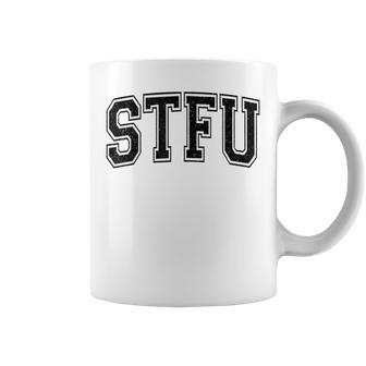 Stfu Shut The F Up Varsity Collegiate Style Coffee Mug - Thegiftio UK