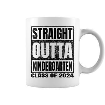 Straight Outta Kindergarten School Class Of 2024 Graduation Coffee Mug - Monsterry UK