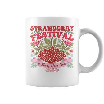 Strawberry Festival A Berry Good Time Pink Outfit 2024 Coffee Mug | Mazezy DE