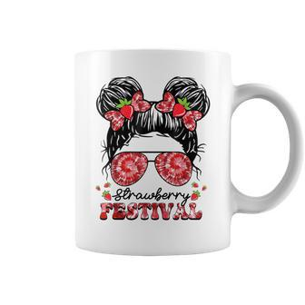 Strawberry Festival Fruit Lover Strawberries Girl Cute Coffee Mug - Monsterry DE