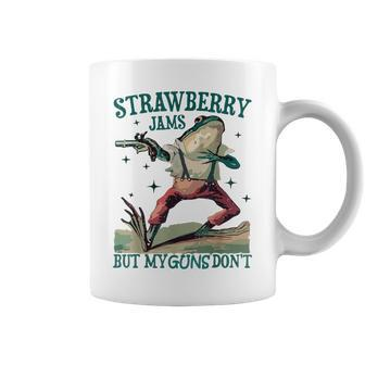 Strawberry Jams But My Guns Don't Coffee Mug - Monsterry UK