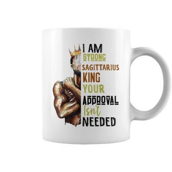 Strong Sagittarius King Birthday Zodiac Astrology Dad Coffee Mug - Monsterry UK