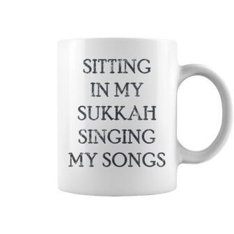 Sukkot Singing In The Sukkah Jewish Four Species Coffee Mug - Monsterry UK