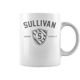 Sullivan Family Shield Last Name Crest Matching Coffee Mug - Seseable