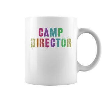 Summer Camp Director Family Campground Leader Sign Autograph Coffee Mug - Monsterry CA