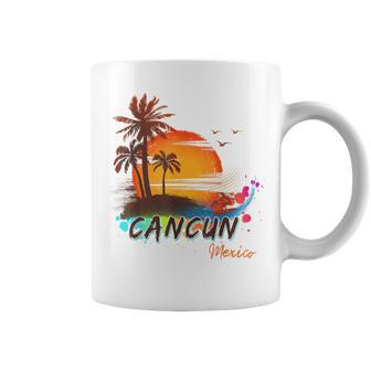 Summer Vacation Cancun Mexico Beach Kid Coffee Mug - Monsterry DE