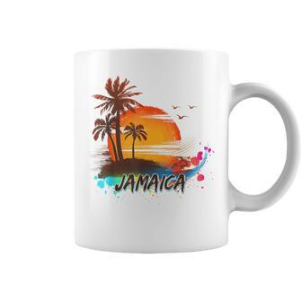 Summer Vacation Jamaica Beach Tropical Kid Coffee Mug - Seseable