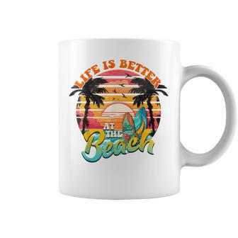 Summer Vacation Life Is Better At The Beach Kid Coffee Mug - Seseable