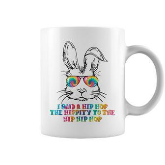 Sunglass Bunny Hip Hop Hippity Tie Dye Easter Coffee Mug - Monsterry
