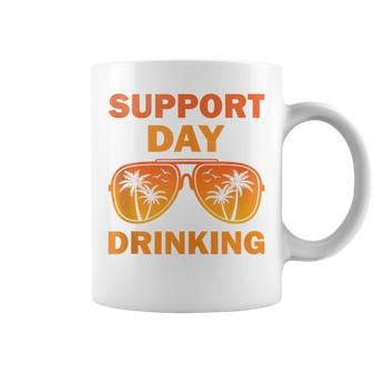 Support Day Drinking Summer Beach Vacation Coffee Mug - Seseable