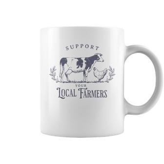 Support Your Local Cattle Rancher Farmer Country Farm Life Coffee Mug - Seseable