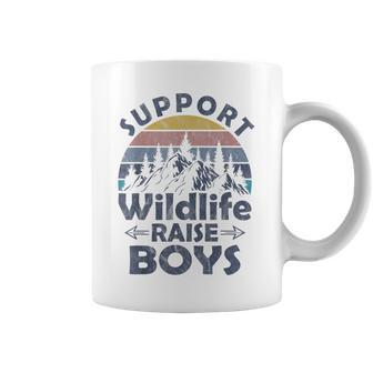 Support Wildlife Raise Boys Mom Of Boys Coffee Mug - Monsterry CA
