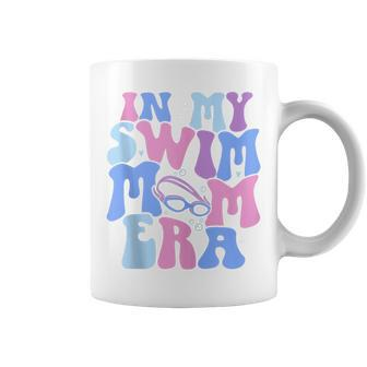 In My Swim Mom Era Groovy Swimming Mom Cute Swimmer Mother Coffee Mug - Thegiftio UK