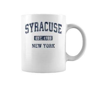 Syracuse New York Ny Vintage Athletic Sports Coffee Mug - Monsterry UK