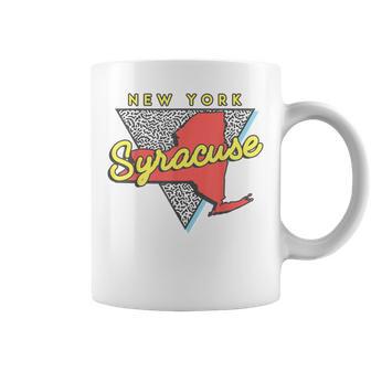 Syracuse New York T Vintage Triangle Coffee Mug - Monsterry DE