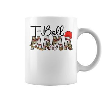 T Ball Mom Leopard Mother's Day Mama Ball Sport Player Coffee Mug | Mazezy CA